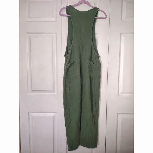 Free People OLIVE Womens Amy Romper Overalls Endless Summer 100% Cotton| Medium - Picture 5 of 10